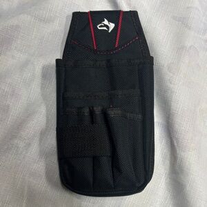 Husky 7 pocket Black Tool Pouch with Red Accents